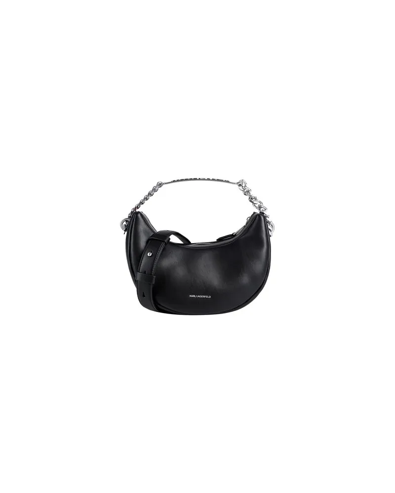 Karl Lagerfeld K/ID MD HALF MOON BAG  - TASCHEN - Handtaschenauf YOOX.COM Schwarz