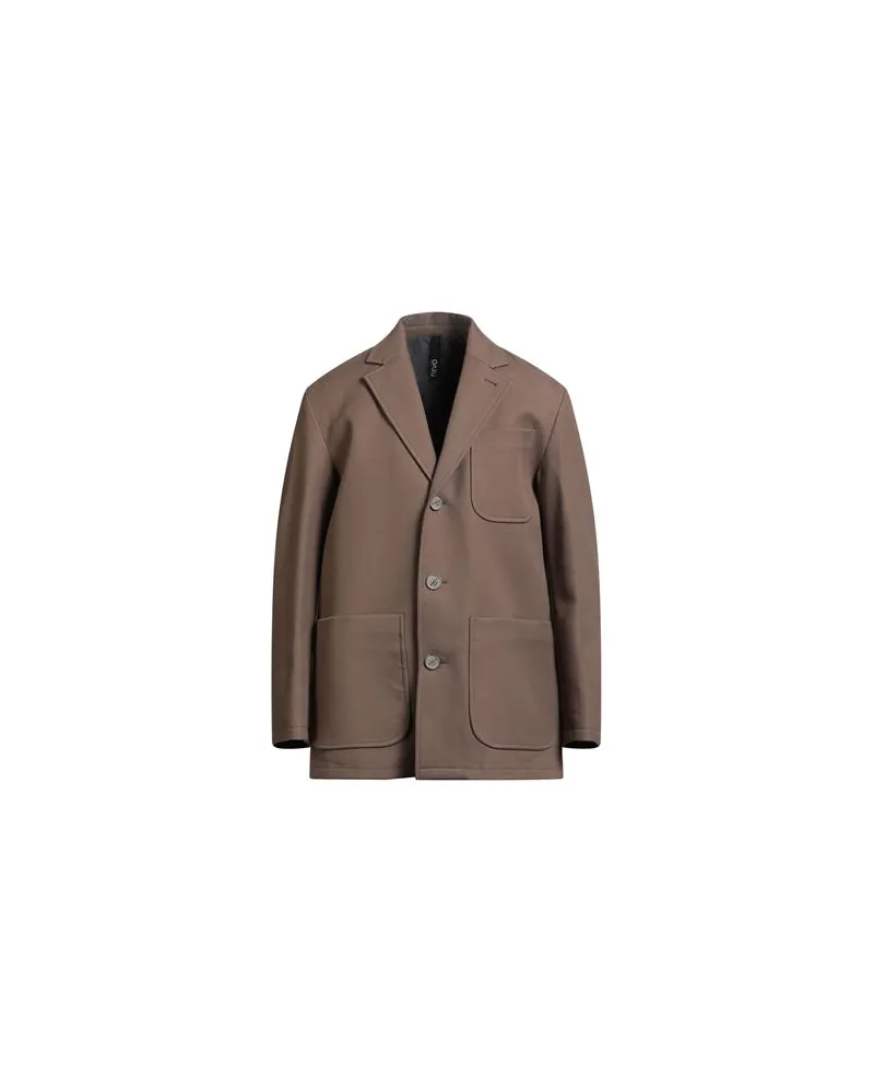 Hevò JACKEN & MÄNTEL - Mäntelauf YOOX.COM Khaki