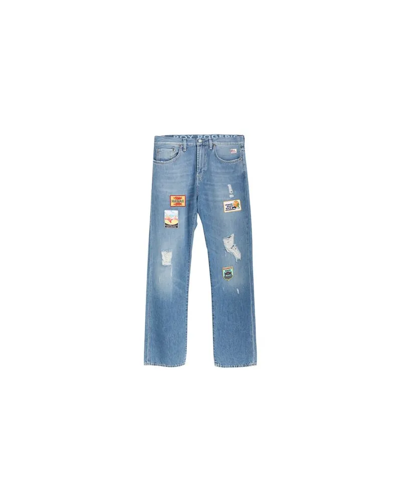 Roy Roger's HOSEN & RÖCKE - Jeanshosenauf YOOX.COM Blau