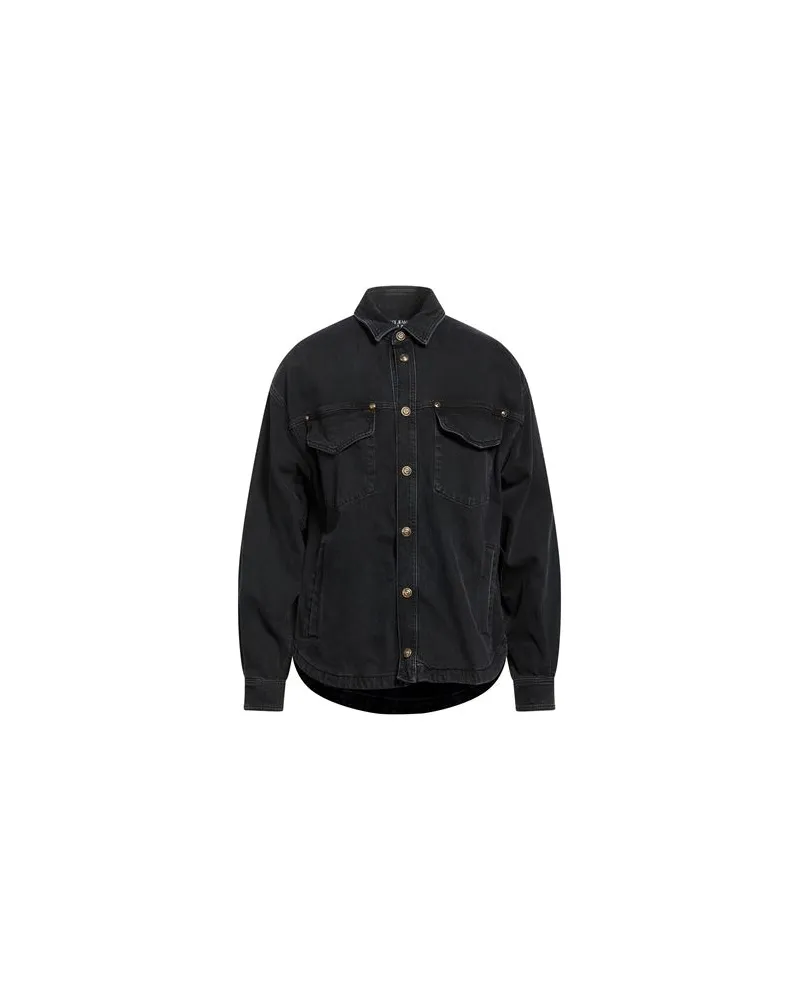 Versace Jeans JACKEN & MÄNTEL - Jeansjacken/Mäntelauf YOOX.COM Schwarz