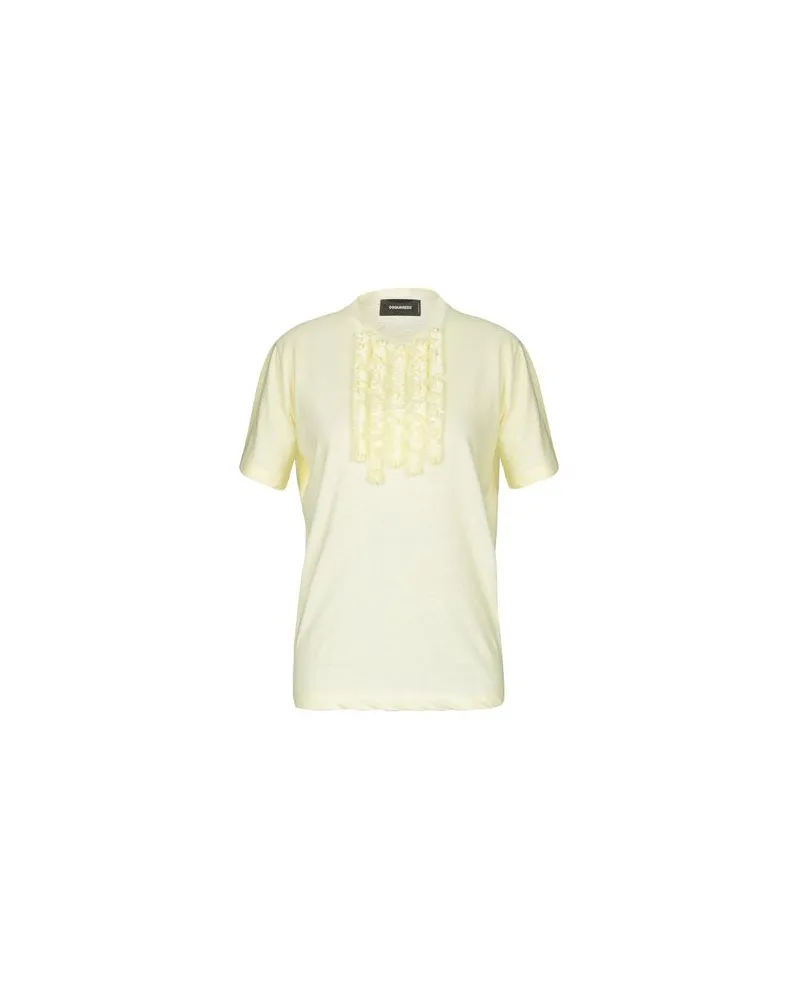 Dsquared2 TOPS - T-shirtsauf YOOX.COM Pastellgelb