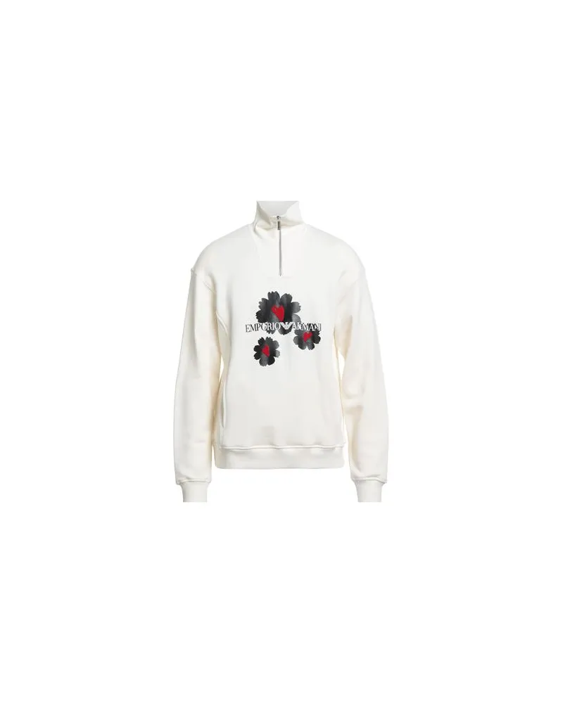 Emporio Armani TOPS - Sweatshirtsauf YOOX.COM Cremeweiß