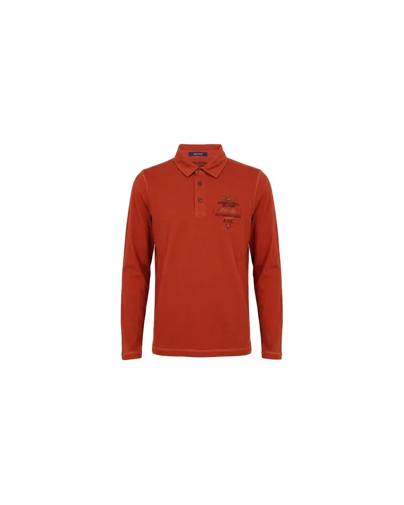 Aeronautica Militare TOPS - Poloshirtsauf YOOX.COM Rostrot