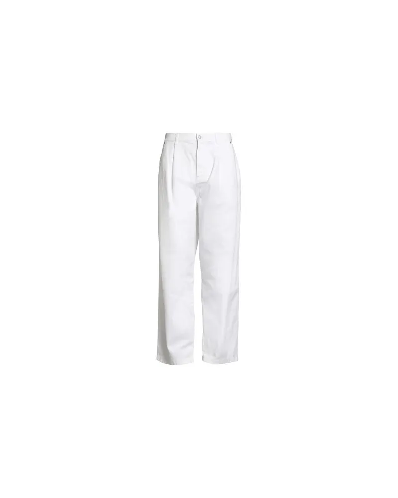 Moschino COUTURE - HOSEN & RÖCKE - Jeanshosenauf YOOX.COM Weiß