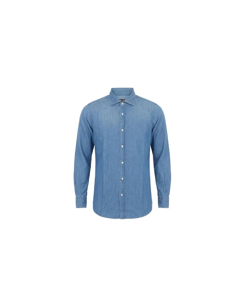 MOORER TOPS - Jeanshemdenauf YOOX.COM Blau