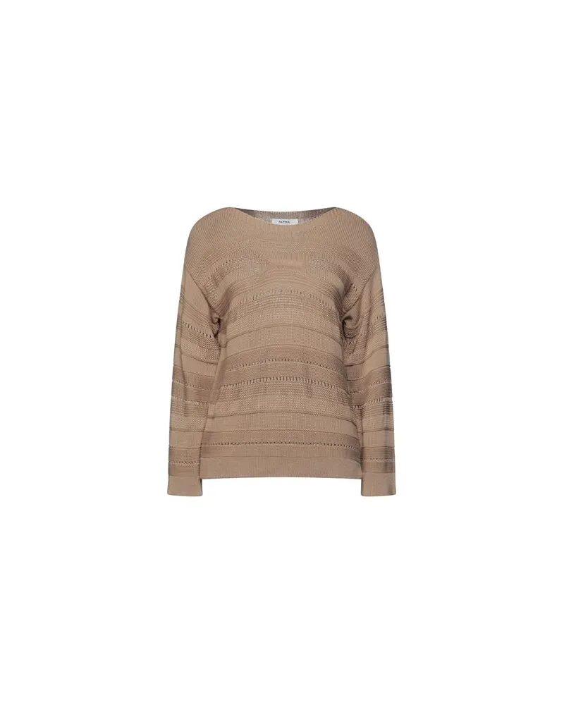 Alpha Studio STRICKWAREN - Pulloverauf YOOX.COM Beige