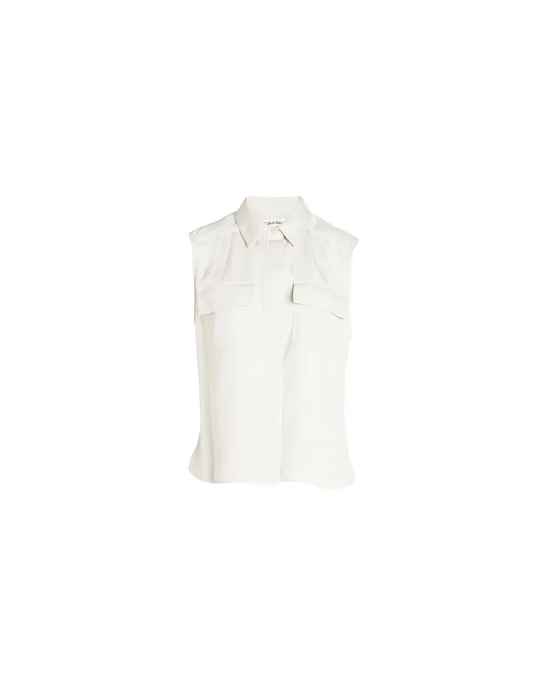 Calvin Klein TOPS - Hemdenauf YOOX.COM Elfenbein