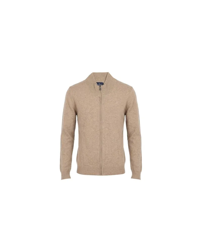 Hackett STRICKWAREN - Strickjackenauf YOOX.COM Beige