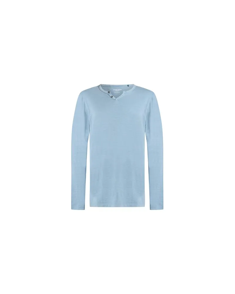 Jack & Jones TOPS - T-shirtsauf YOOX.COM Hellblau