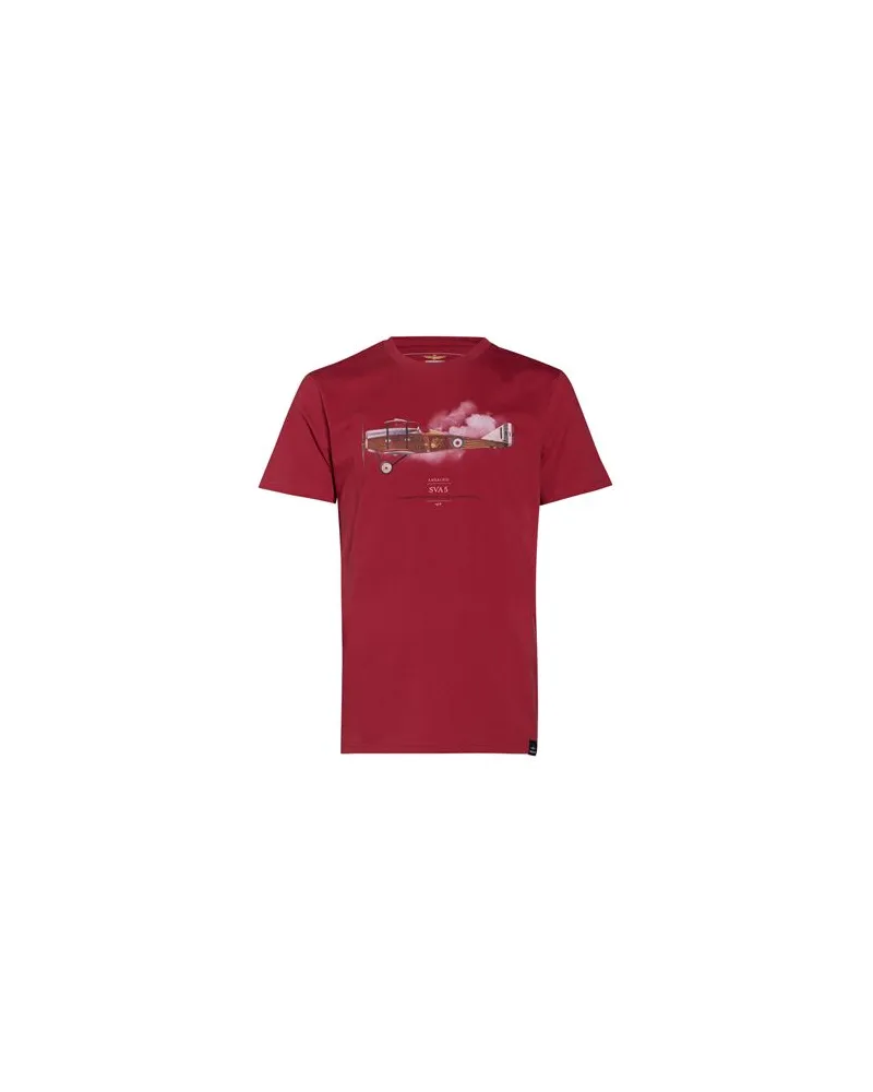 Aeronautica Militare TOPS - T-shirtsauf YOOX.COM Ziegelrot