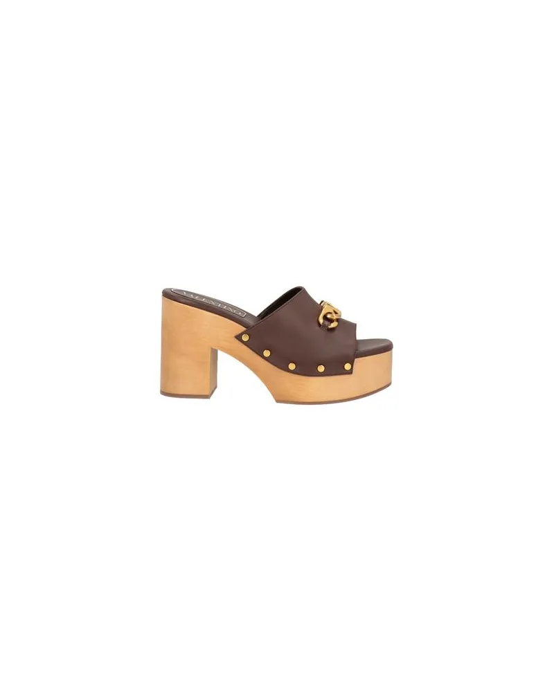 Valentino Garavani SCHUHE - Mules & Clogsauf YOOX.COM Dunkelbraun