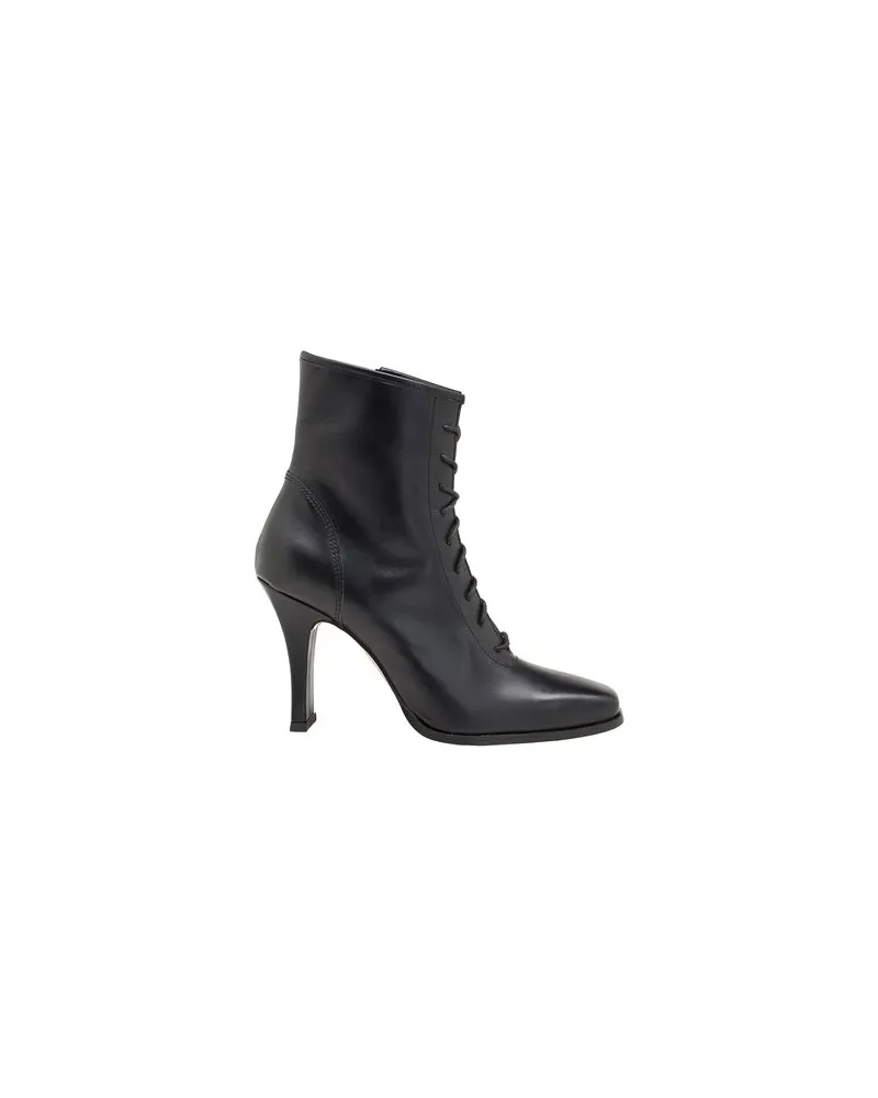 8 by Yoox LEATHER SQUARE-TOE ANKLE BOOTS  - SCHUHE - Stiefelettenauf YOOX.COM Schwarz