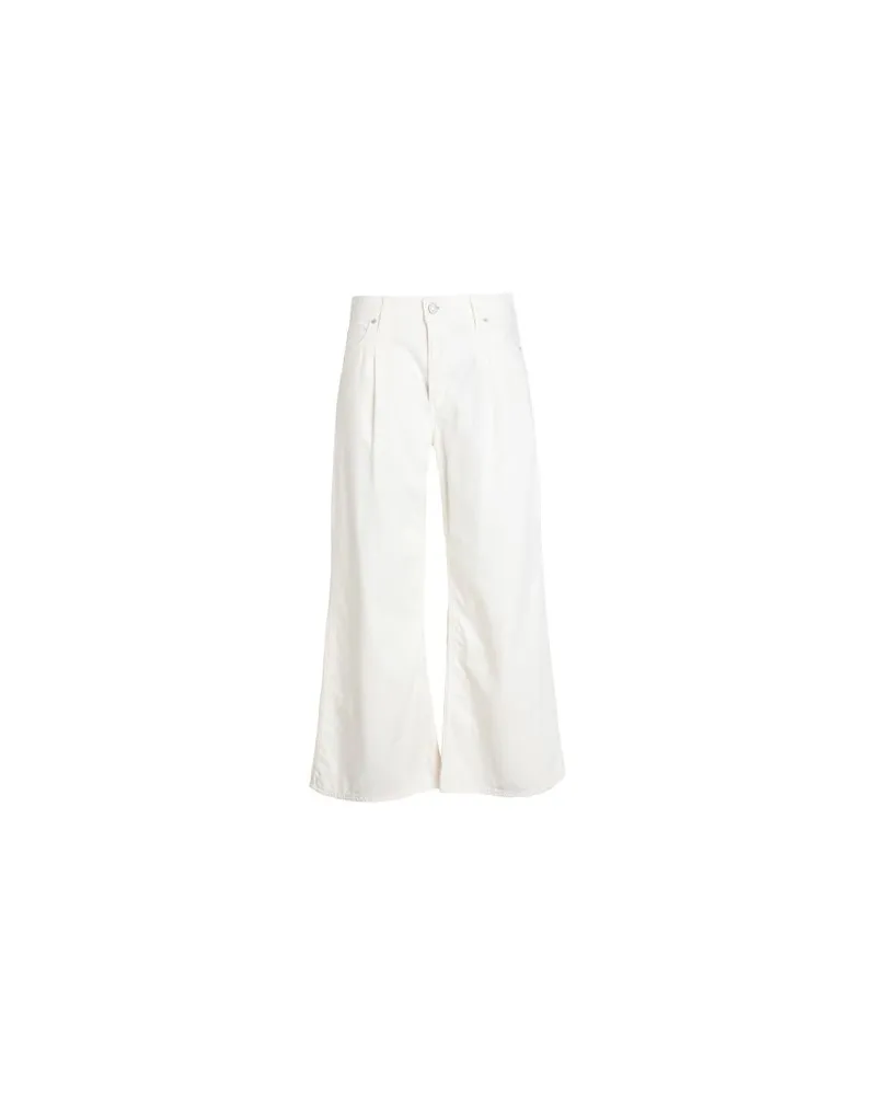 Levi's PLEATED BAGGY WIDE LEG WHITES  - HOSEN & RÖCKE - Jeanshosenauf YOOX.COM Elfenbein