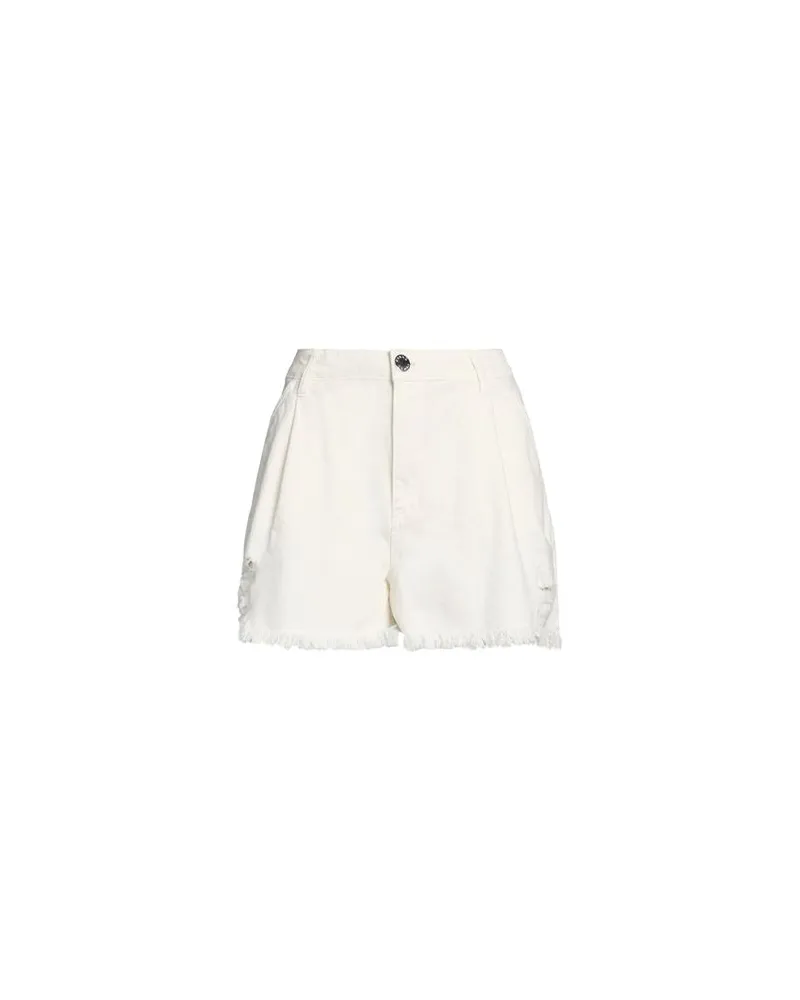 Pinko HOSEN & RÖCKE - Jeansshortsauf YOOX.COM Elfenbein