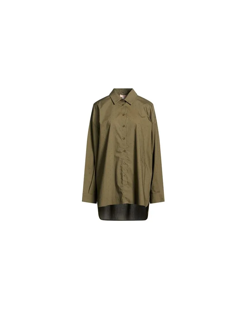 Twin-Set TOPS - Hemdenauf YOOX.COM Militärgrün