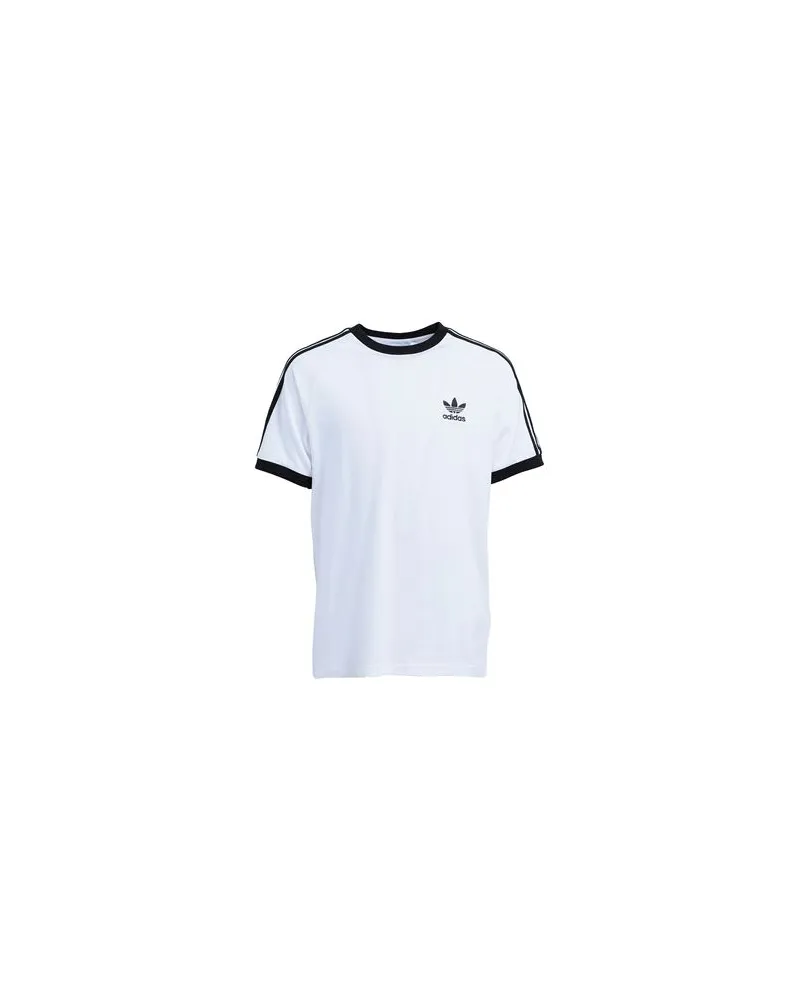 adidas ADICOLOR CLASSICS 3-STRIPES T-SHIRT  - ADICOLOR CLASSICS 3-STRIPES T-SHIRT - TOPS - T-shirtsauf YOOX.COM Weiß