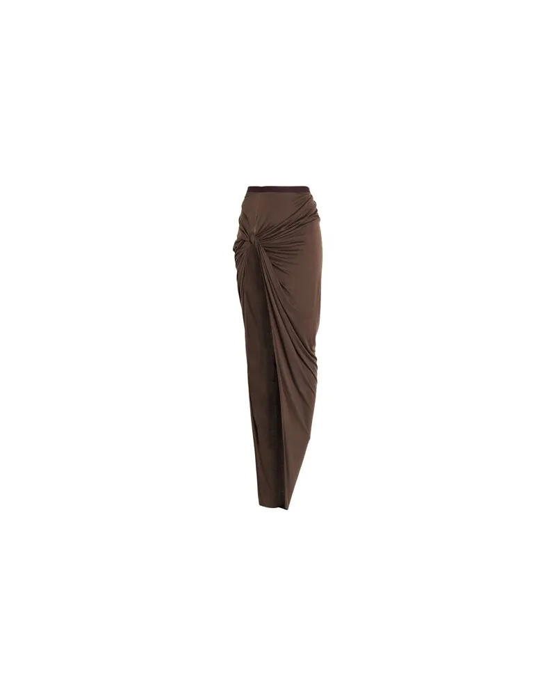 Rick Owens Lilies HOSEN & RÖCKE - Maxi-Röckeauf YOOX.COM Schokobraun