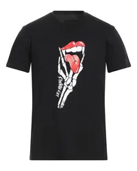 Les Hommes T-shirts Schwarz