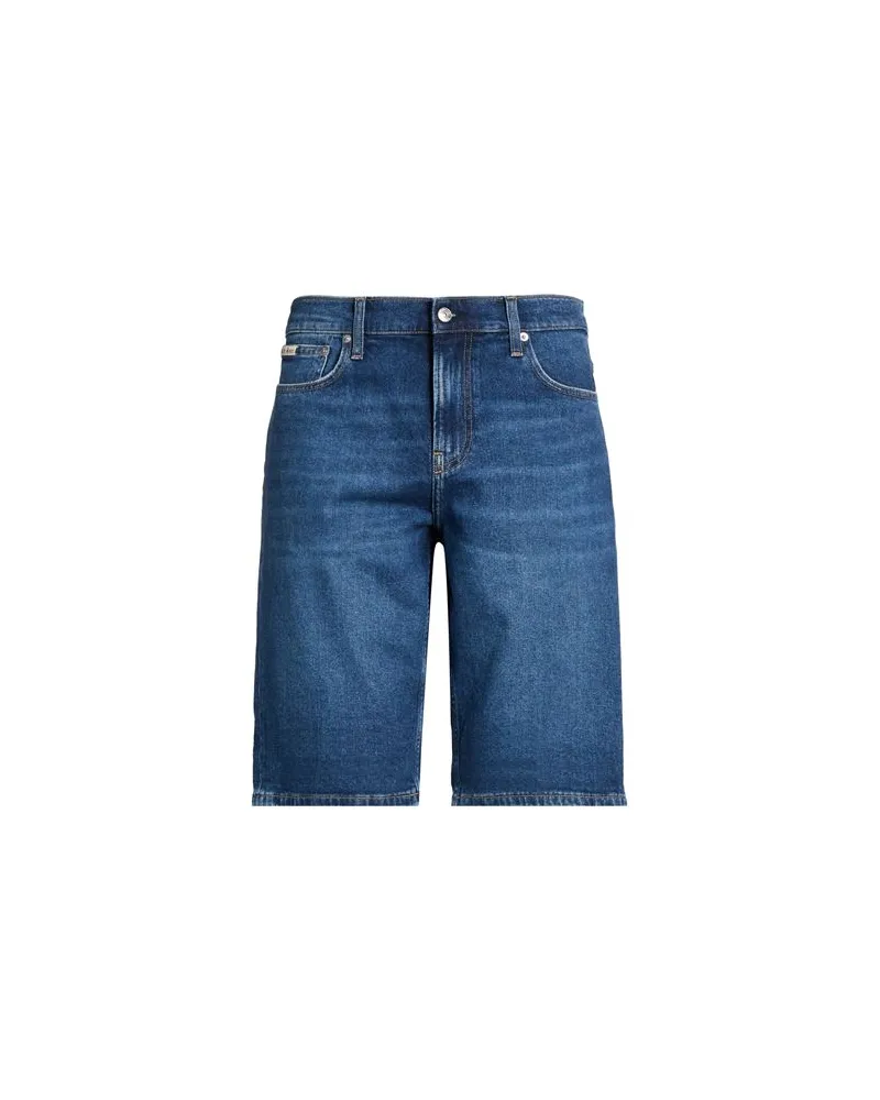 Calvin Klein HOSEN & RÖCKE - Jeansshortsauf YOOX.COM Blau