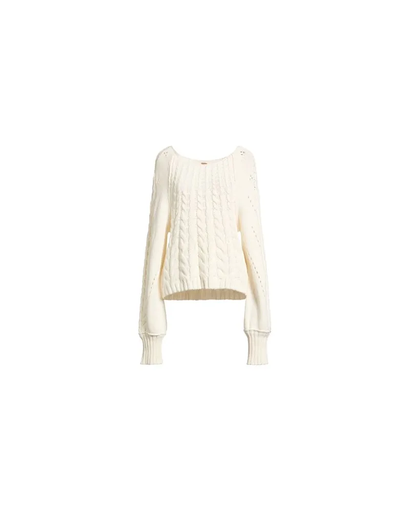 Free People STRICKWAREN - Pulloverauf YOOX.COM Elfenbein