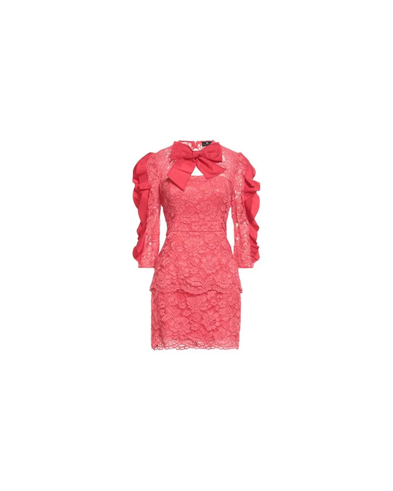 Elisabetta Franchi KLEIDER - Mini-Kleiderauf YOOX.COM Koralle