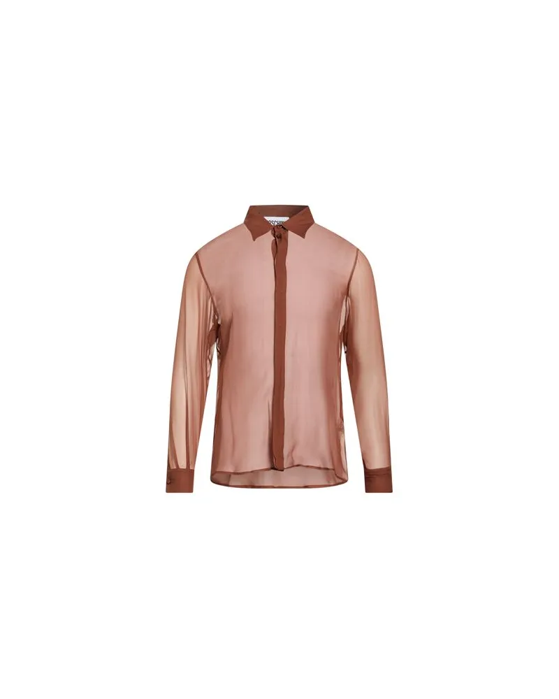 Moschino TOPS - Hemdenauf YOOX.COM Braun