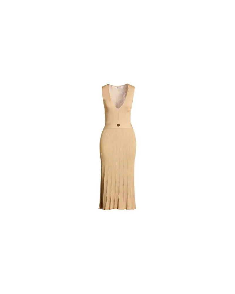 Elisabetta Franchi KLEIDER - Midi-Kleiderauf YOOX.COM Sand