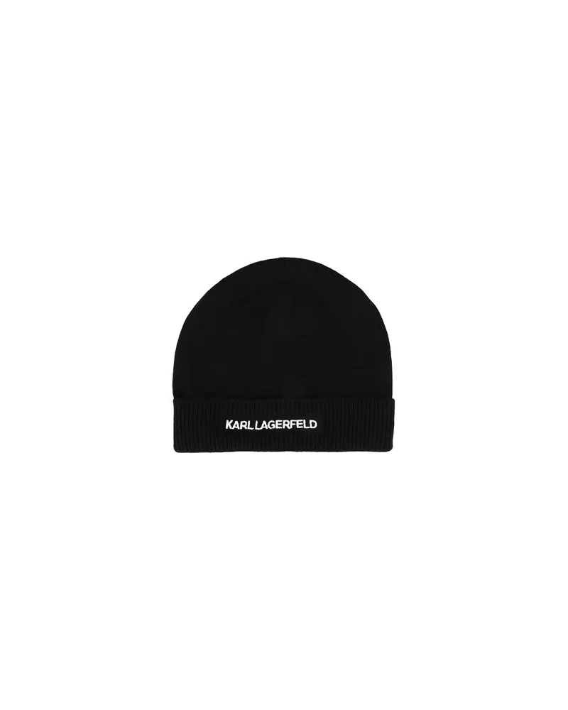 Karl Lagerfeld K/ESSENTIAL BEANIE  - ACCESSOIRES - Mützen & Hüteauf YOOX.COM Schwarz