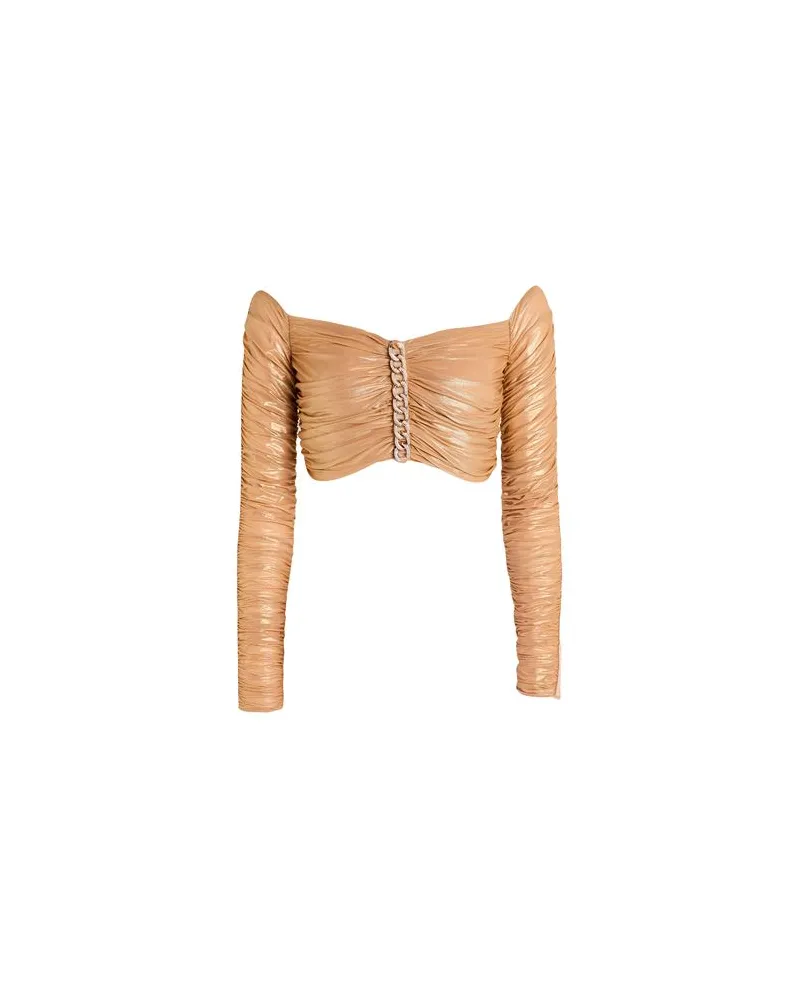 Elisabetta Franchi TOPS - Topsauf YOOX.COM Sand