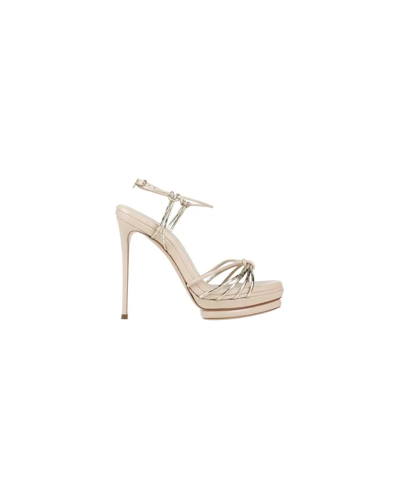 Casadei SCHUHE - Sandalenauf YOOX.COM Platin