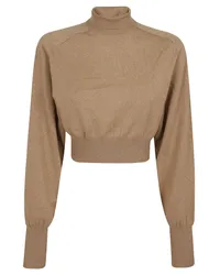 SPORTMAX Rollkragenpullover Kamel