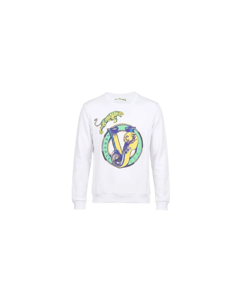 Versace Jeans TOPS - Sweatshirtsauf YOOX.COM Weiß