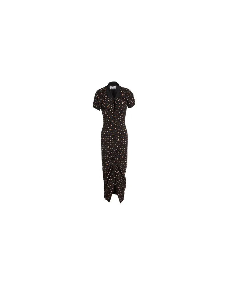 Vivienne Westwood PULLING DRESS  - KLEIDER - Midi-Kleiderauf YOOX.COM Schwarz