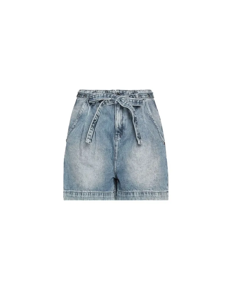 Patrizia Pepe HOSEN & RÖCKE - Jeansshortsauf YOOX.COM Blau