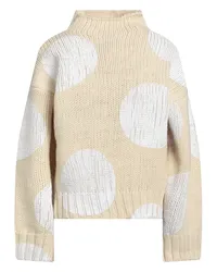 SPORTMAX Rollkragenpullover Cremeweiß