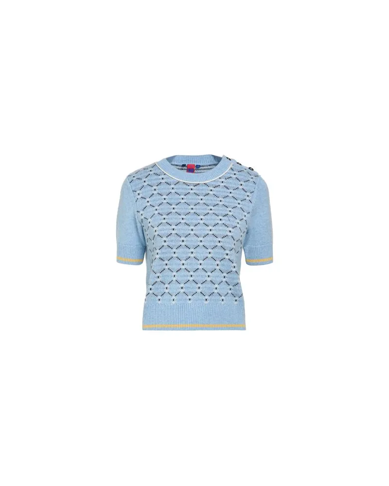 No Name STRICKWAREN - Pulloverauf YOOX.COM Hellblau