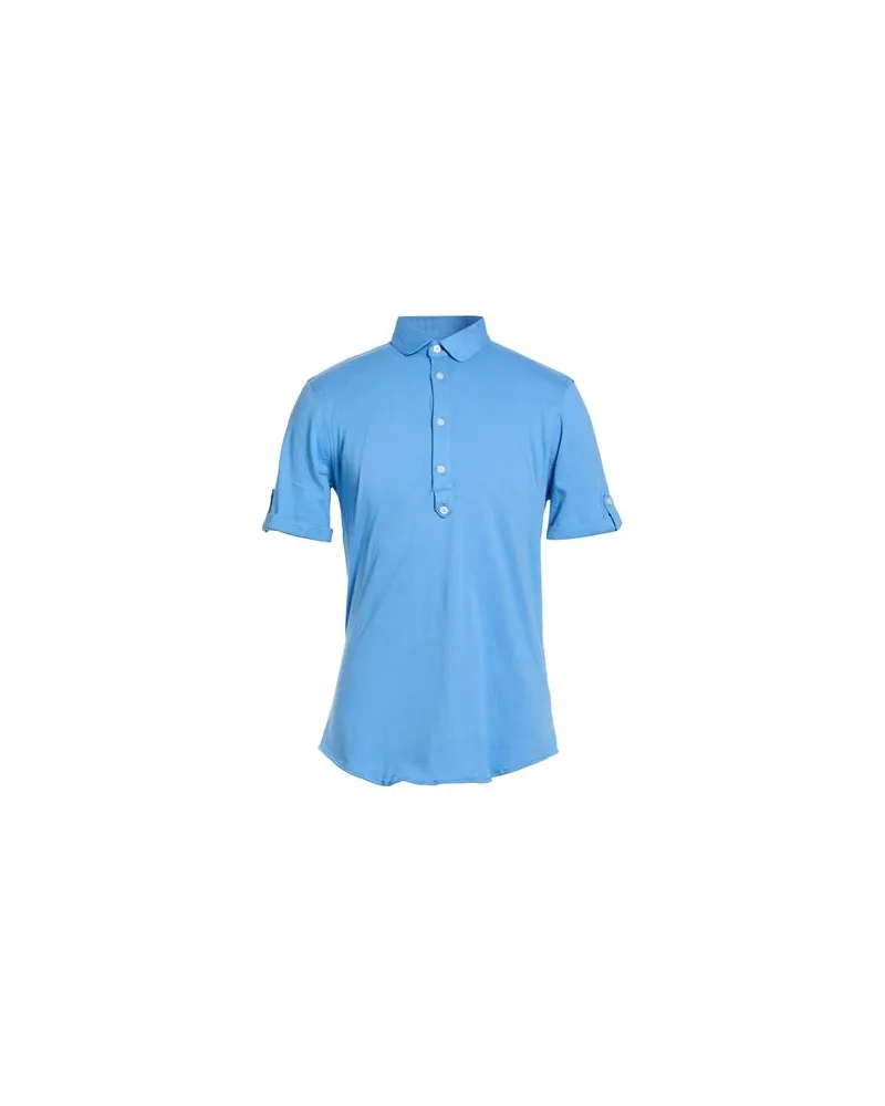 Daniele Alessandrini TOPS - Poloshirtsauf YOOX.COM Azurblau