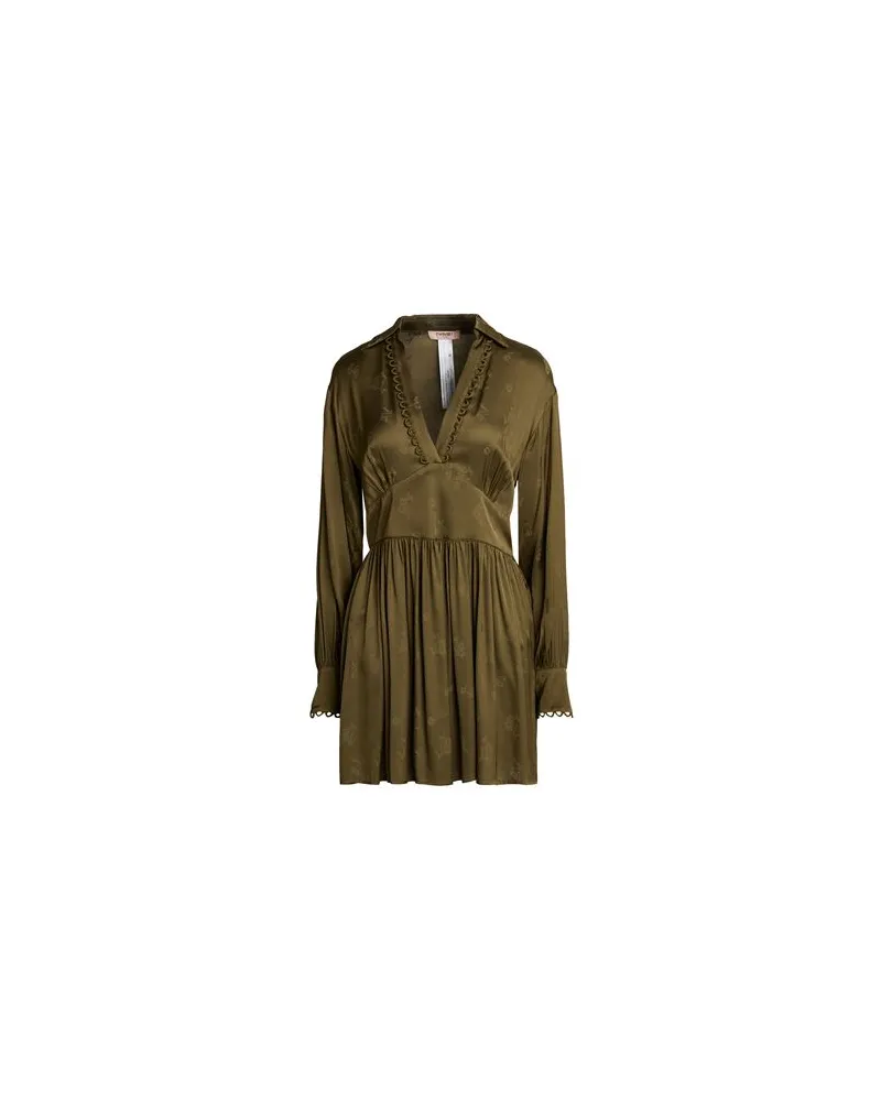 Twin-Set KLEIDER - Mini-Kleiderauf YOOX.COM Militärgrün