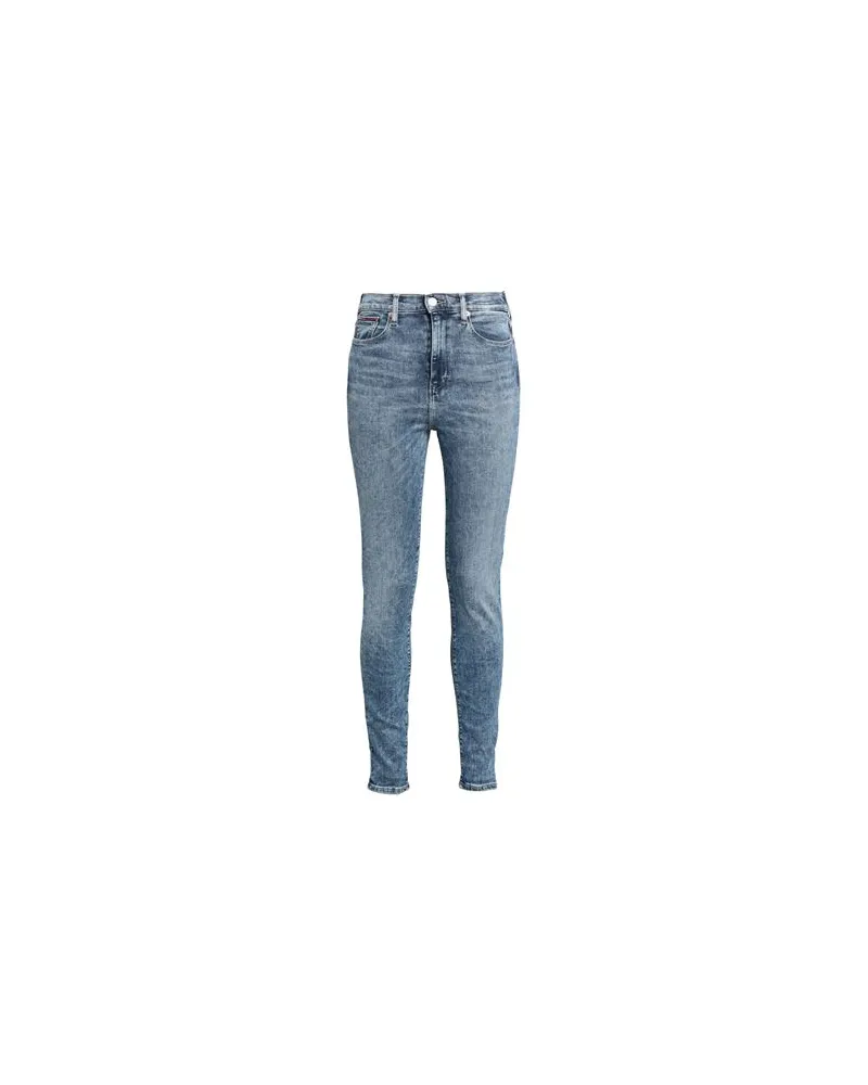Tommy Hilfiger SYLVIA HR SPRSKNY CE137  - HOSEN & RÖCKE - Jeanshosenauf YOOX.COM Blau