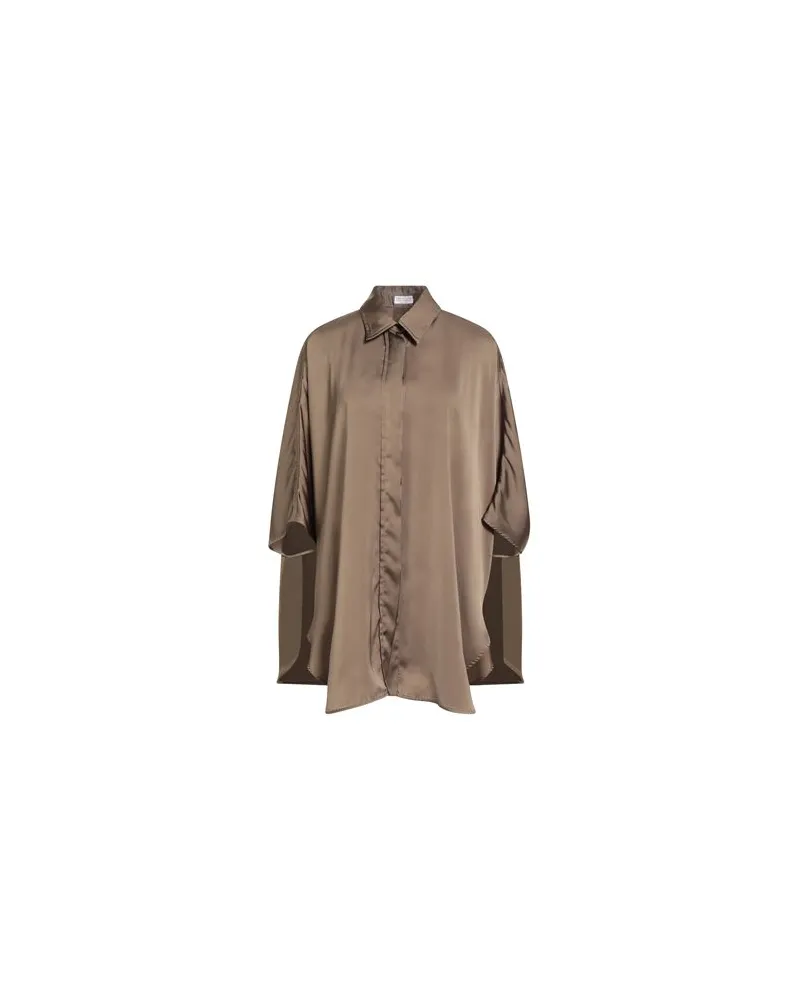 Brunello Cucinelli TOPS - Hemdenauf YOOX.COM Militärgrün