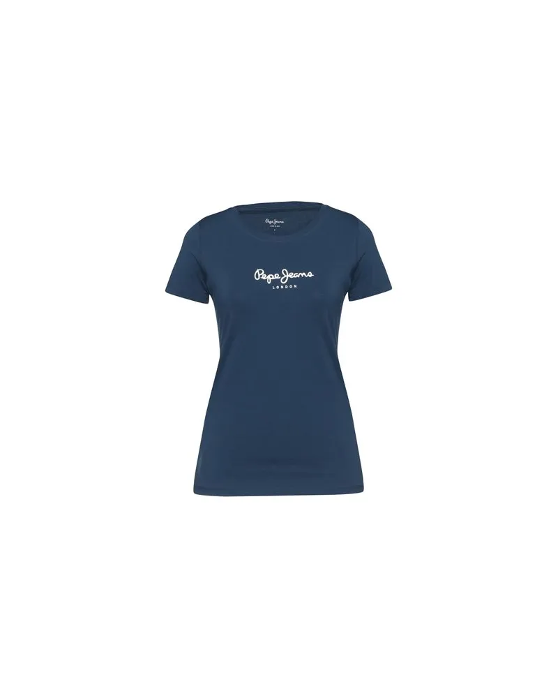 Pepe Jeans TOPS - T-shirtsauf YOOX.COM Marineblau
