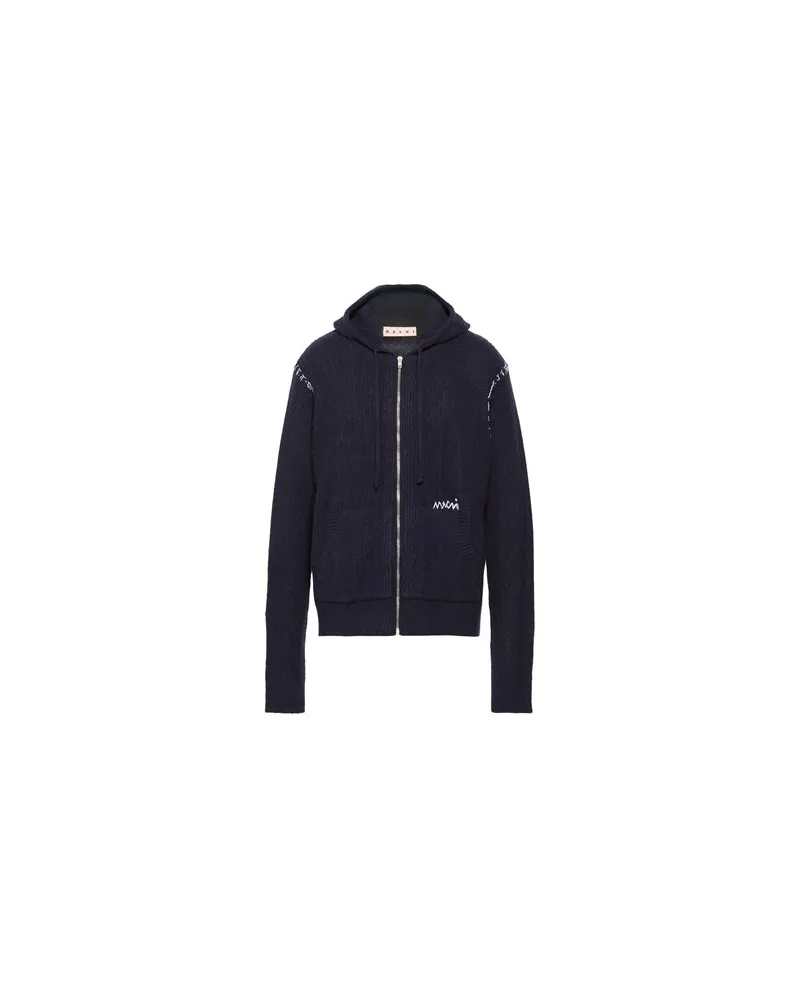 Marni STRICKWAREN - Strickjackenauf YOOX.COM Marineblau