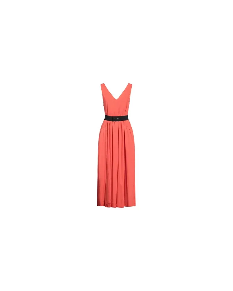 Icona By Kaos KLEIDER - Maxi-Kleiderauf YOOX.COM Orange