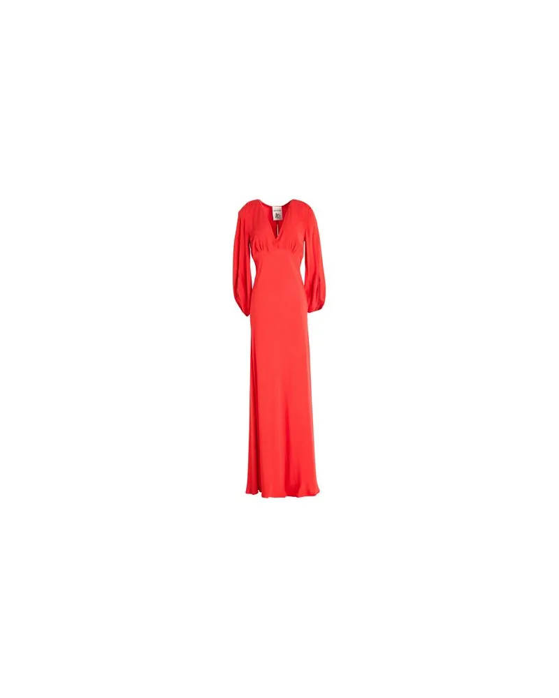 Semicouture KLEIDER - Maxi-Kleiderauf YOOX.COM Rot