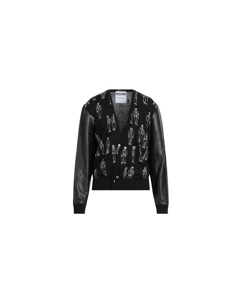 Moschino STRICKWAREN - Strickjackenauf YOOX.COM Schwarz