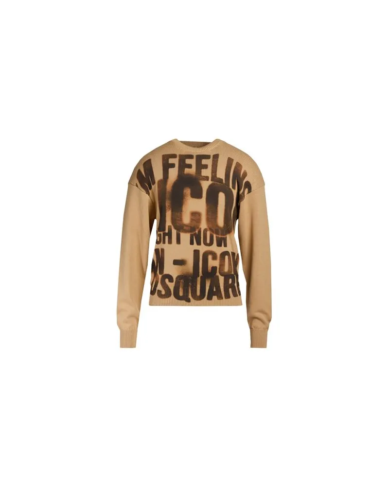 Dsquared2 STRICKWAREN - Pulloverauf YOOX.COM Sand
