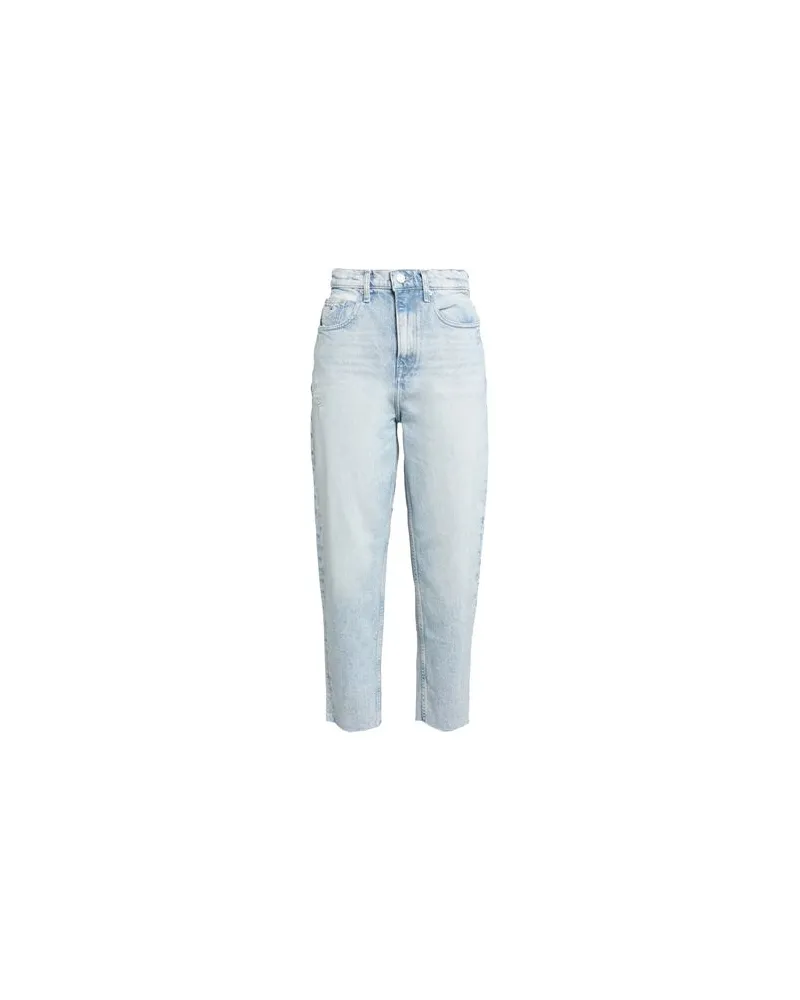 Tommy Hilfiger MOM JEANS UHR TAPERED CE713  - HOSEN & RÖCKE - Jeanshosenauf YOOX.COM Blau