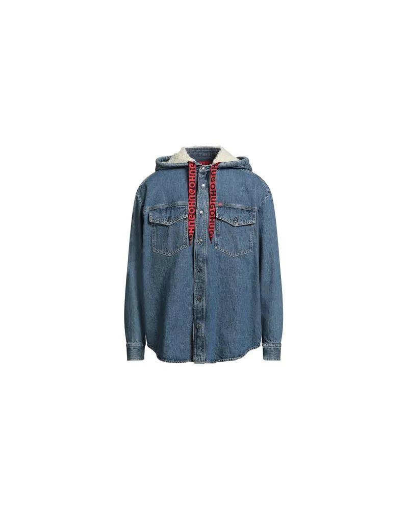 HUGO BOSS JACKEN & MÄNTEL - Jeansjacken/Mäntelauf YOOX.COM Blau