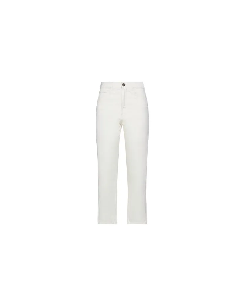 Twin-Set HOSEN & RÖCKE - Jeanshosenauf YOOX.COM Elfenbein