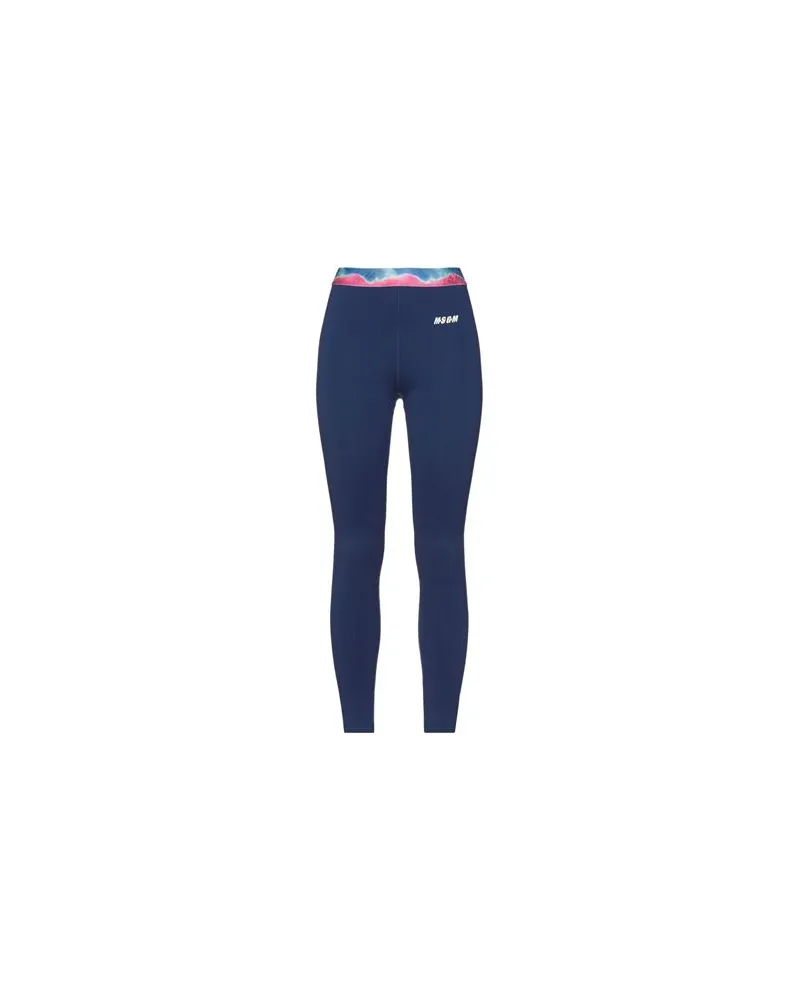 MSGM HOSEN & RÖCKE - Leggingsauf YOOX.COM Blau